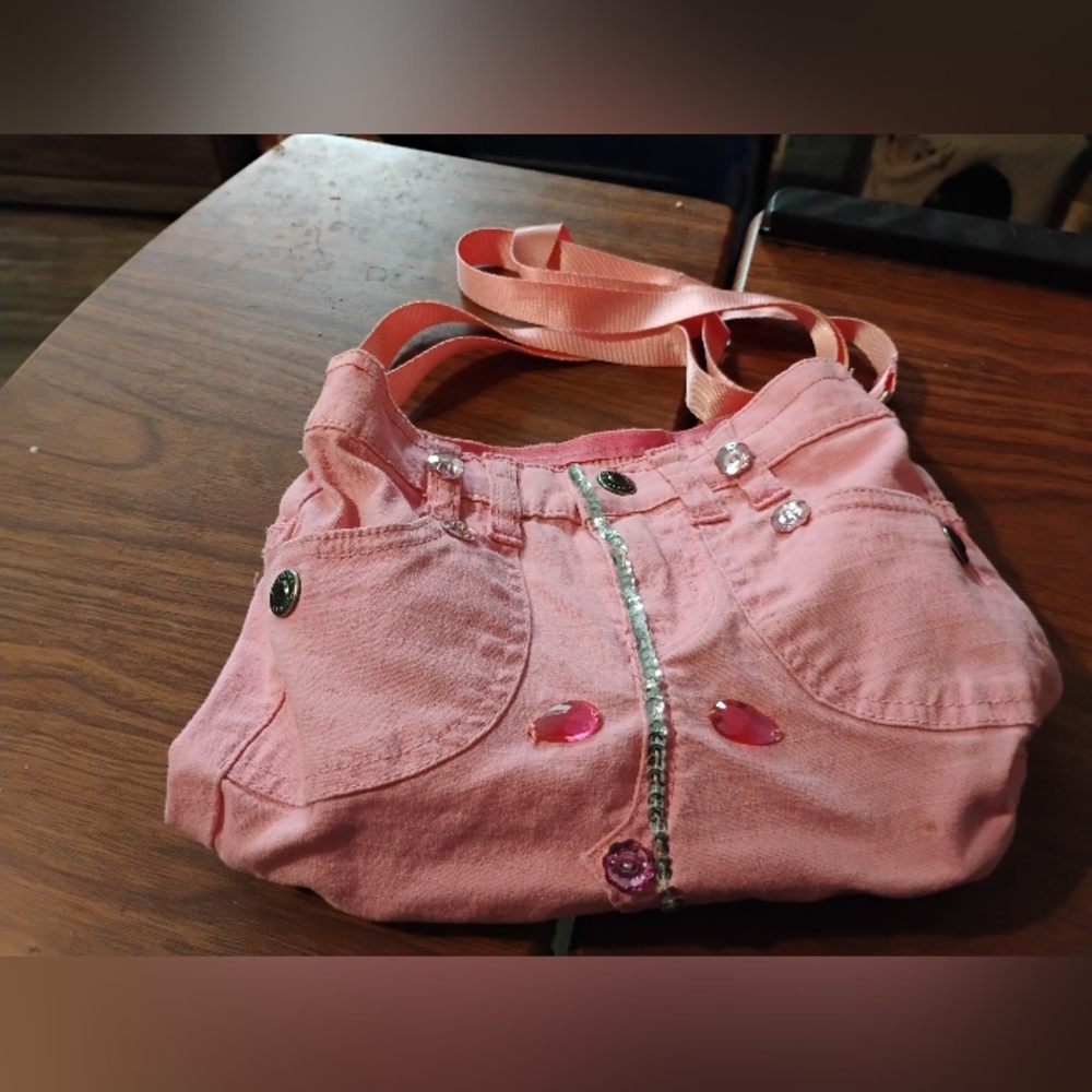 Pink Kid's Bag with Embellishments